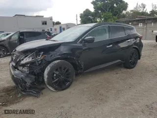 2024 Nissan Murano SV with VIN 5N1AZ2BJ7RC106075, listed as a Copart auction lot 50623495 with 19,109 mi miles and Non Repairable. Bid and sale history available at carsss.com. Image 1.