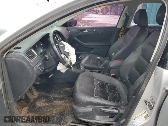 2012 Volkswagen Jetta Sedan SE w/Convenience & Sunroof PZEV with VIN 3VWBP7AJ2CM029633, listed as a Copart auction lot 45041265 with 0 mi miles and Salvage Title. Bid and sale history available at carsss.com. Image 7.