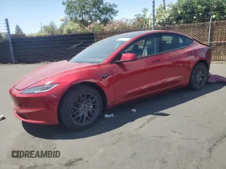 2025 Tesla Model 3 Long Range с VIN 5YJ3E1EB6SF874520, выставлен на аукционе Copart как лот 62914725 с пробегом 4 411 миль миль и Списание • Salvage title. История ставок и продаж доступна на DreamBid. Изображение 1.