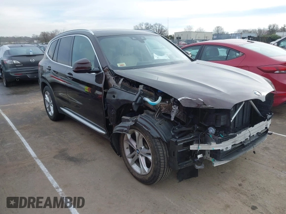 2020 BMW X3 xDrive30i z VIN 5UXTY5C0XL9D58724, wystawiony jako IAAI lot #41717962 z przebiegiem 38 089 mil mil oraz . Historia ofert i sprzedaży dostępna na DreamBid. Obrazek 1.