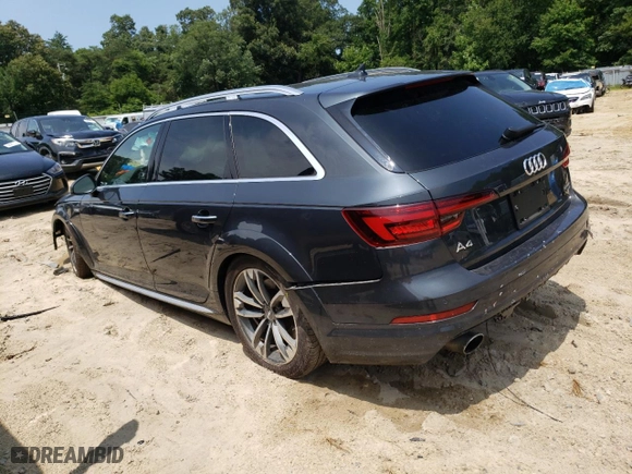 2018 Audi A4 allroad Premium Plus with VIN WA18NAF48JA059923, listed as a Copart auction lot 63495584 with 0 mi miles and Salvage Title. Bid and sale history available at carsss.com. Image 2.