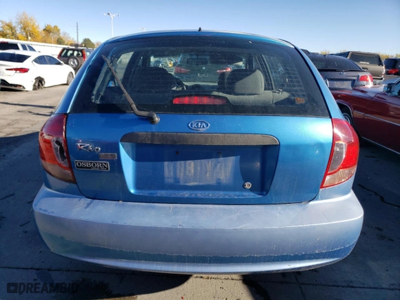 2003 Kia Rio with VIN KNADC165436164450, listed as a Copart auction lot 78710304 with 72,325 mi miles and Non Repairable. Bid and sale history available at carsss.com. Image 6.