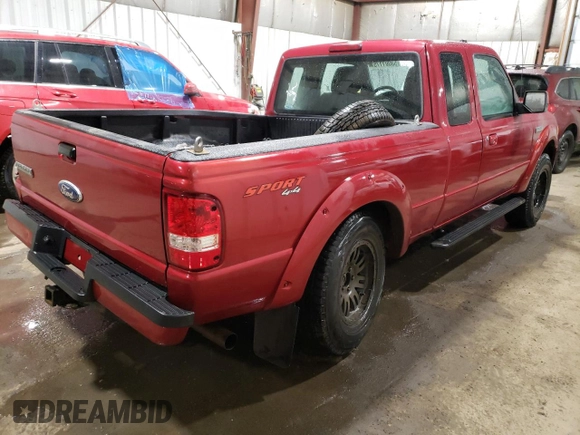2010 Ford Ranger XLT with VIN 1FTLR4FE4APA74768, listed as a Copart auction lot 53001175 with 105,193 mi miles and Salvage Title. Bid and sale history available at carsss.com. Image 3.