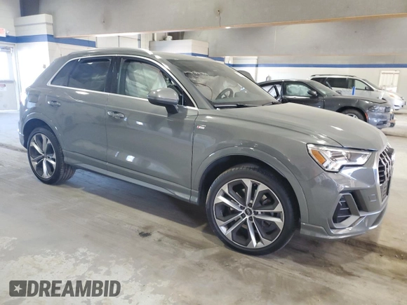 2020 Audi Q3 S line Premium Plus with VIN WA1EECF34L1113405, listed as a Copart auction lot 47685765 with Not provided miles and Salvage title. Bid and sale history available at DreamBid. Image 4.