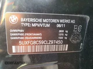 2012 BMW X6 50i z VIN 5UXFG8C59CLZ97450, wystawiony jako Copart lot #55281205 z przebiegiem 188 625 mil mil oraz Czysty tytuł • Clean title. Historia ofert i sprzedaży dostępna na DreamBid. Obrazek 14.