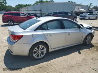 2015 Chevrolet Cruze LTZ with VIN 1G1PG5SBXF7287894, listed as a Copart auction lot 55396624 with 0 mi miles and Salvage Title. Bid and sale history available at carsss.com. Image 3.