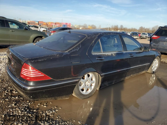 2002 Mercedes-Benz S-Class 5.0L with VIN WDBNG75J42A235671, listed as a Copart auction lot 85327854 with 163,339 mi miles and Clean Title. Bid and sale history available at carsss.com. Image 3.