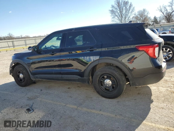 2021 Ford Police Interceptor Utility z VIN 1FM5K8AB5MGA42378, wystawiony jako Copart lot #83515294 z przebiegiem 84 494 mil mil oraz Szkody całkowita. Historia ofert i sprzedaży dostępna na DreamBid. Obrazek 2.