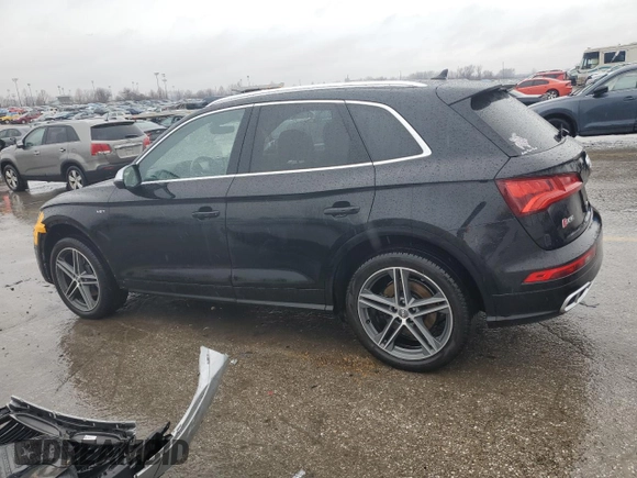 2018 Audi SQ5 Premium Plus with VIN WA1A4AFY4J2108522, listed as a Copart auction lot 43449595 with 76,156 mi miles and Salvage Title. Bid and sale history available at DreamBid. Image 2.