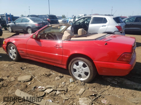 2000 Mercedes-Benz SL-Class with VIN WDBFA68F1YF193740, listed as a Copart auction lot 72018884 with 0 mi miles and Clean Title. Bid and sale history available at carsss.com. Image 2.