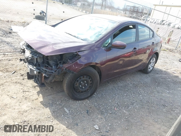 2017 Kia Forte LX with VIN 3KPFK4A75HE106261, listed as a IAAI auction lot 41830740 with 133,153 mi miles. Bid and sale history available at carsss.com. Image 22.