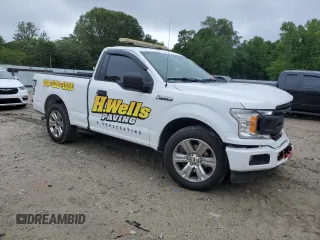 2018 Ford F-150 XL with VIN 1FTMF1C57JFB02794, listed as a Copart auction lot 58041445 with 279,074 mi miles and Salvage title. Bid and sale history available at DreamBid. Image 4.