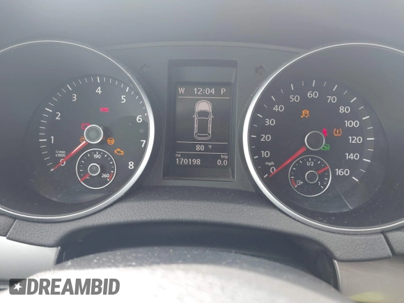 2013 Volkswagen Golf w/Conv with VIN WVWDB7AJ5DW135571, listed as a IAAI auction lot 41842962 with 170,198 mi miles and . Bid and sale history available at DreamBid. Image 7.