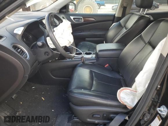 2016 Nissan Pathfinder Platinum with VIN 5N1AR2MN2GC644860, listed as a Copart auction lot 80128544 with 110,940 mi miles and Salvage Title. Bid and sale history available at carsss.com. Image 7.