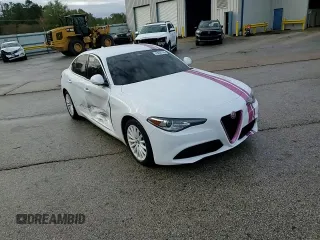 2021 Alfa Romeo Giulia with VIN ZARFAMANXM7645928, listed as a Copart auction lot 83039704 with 36,020 mi miles and Salvage title. Bid and sale history available at DreamBid. Image 10.