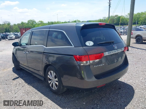 2014 Honda Odyssey EX-L with VIN 5FNRL5H6XEB111412, listed as a IAAI auction lot 41917361 with 210,841 mi miles and . Bid and sale history available at carsss.com. Image 3.