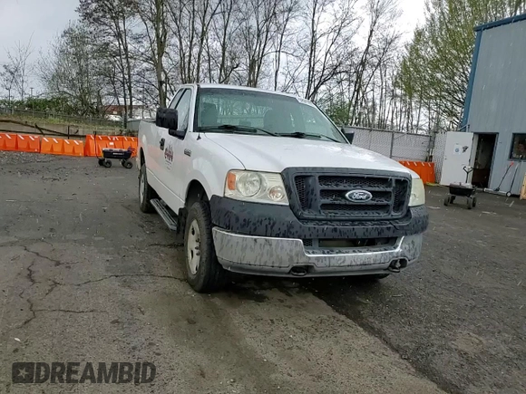 2005 Ford F-150 XL with VIN 1FTRF14W25NA51777, listed as a Copart auction lot 52041495 with 178,440 mi miles and Salvage title. Bid and sale history available at DreamBid. Image 11.