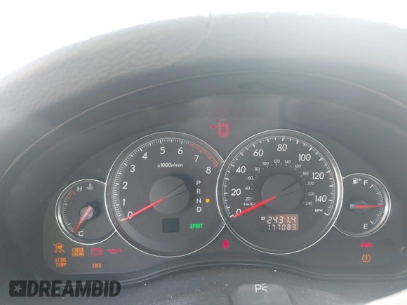 2009 Subaru Legacy Special with VIN 4S3BL616197226848, listed as a IAAI auction lot 42589860 with 177,083 mi miles and . Bid and sale history available at DreamBid. Image 7.