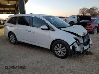 2015 Honda Odyssey EX-L with VIN 5FNRL5H61FB059038, listed as a Copart auction lot 89346485 with 82,963 mi miles and Salvage Title. Bid and sale history available at DreamBid. Image 4.