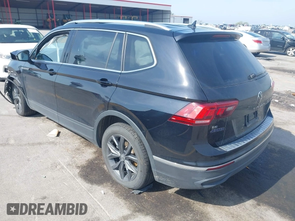 2022 Volkswagen Tiguan SE with VIN 3VV2B7AX0NM146315, listed as a IAAI auction lot 42512975 with 40,577 mi miles and . Bid and sale history available at DreamBid. Image 3.