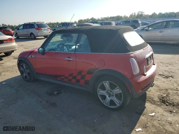 2006 MINI Cooper Convertible S with VIN WMWRH335X6TF88313, listed as a Copart auction lot 72509284 with 48,522 mi miles and Salvage Title. Bid and sale history available at carsss.com. Image 2.