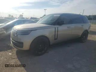 2025 Land Rover Range Rover SE with VIN SALKPBFU6SA291703, listed as a Copart auction lot 63094105 with 2,577 mi miles and Salvage title. Bid and sale history available at DreamBid. Image 1.
