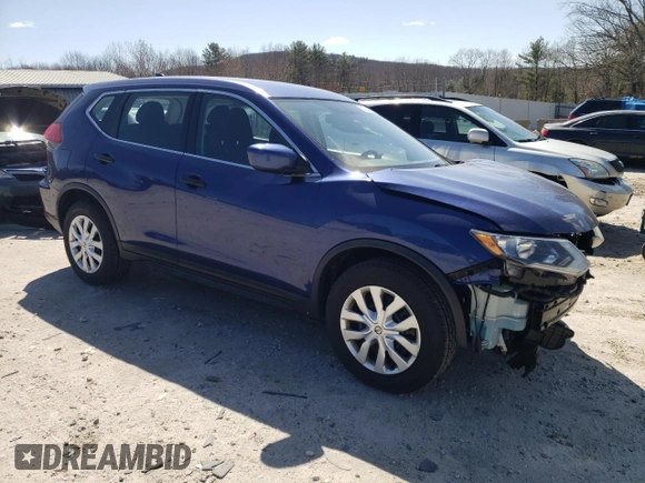 2017 Nissan Rogue S with VIN KNMAT2MT7HP550018, listed as a Copart auction lot 53234855 with 130,451 mi miles and Salvage Title. Bid and sale history available at DreamBid. Image 4.