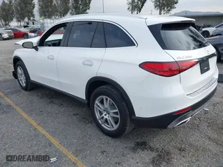 2025 Mercedes-Benz GLC with VIN W1NKM4GB8SF245147, listed as a IAAI auction lot 41207989 with 1,105 mi miles. Bid and sale history available at carsss.com. Image 3.