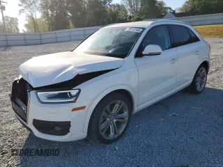 2015 Audi Q3 Prestige with VIN WA1FFCFS3FR001175, listed as a Copart auction lot 76915744 with 75,428 mi miles and Salvage title. Bid and sale history available at DreamBid. Image 1.