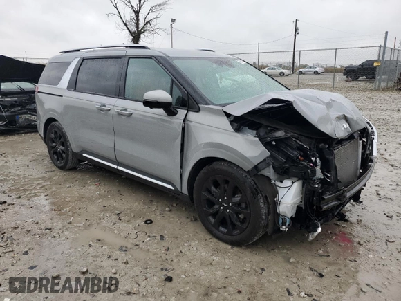 2022 Kia Carnival SX with VIN KNDNE5H37N6066343, listed as a Copart auction lot 73067054 with 18,825 mi miles and Salvage Title. Bid and sale history available at carsss.com. Image 4.