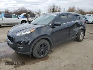 2018 Kia Sportage LX with VIN KNDPMCAC5J7326947, listed as a Copart auction lot 44521605 with 75,228 mi miles and Salvage Title. Bid and sale history available at carsss.com. Image 1.