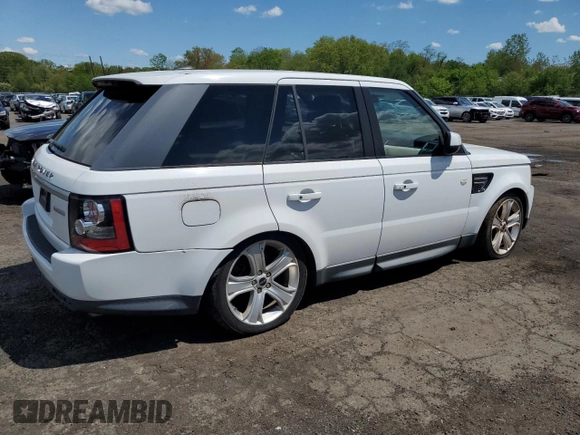 2012 Land Rover Range Rover Sport HSE Lux with VIN SALSK2D42CA751605, listed as a Copart auction lot 55896685 with 134,947 mi miles and Clean Title. Bid and sale history available at DreamBid. Image 3.