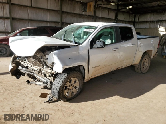 2020 Chevrolet Colorado 2WD Work Truck with VIN 1GCGSBEN8L1244664, listed as a Copart auction lot 48794585 with 153,936 mi miles and Salvage title. Bid and sale history available at DreamBid. Image 1.