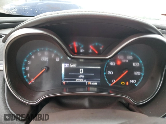2014 Chevrolet Impala LTZ with VIN 1G1155S38EU119515, listed as a Copart auction lot 52809605 with 107,952 mi miles and Salvage Title. Bid and sale history available at DreamBid. Image 9.