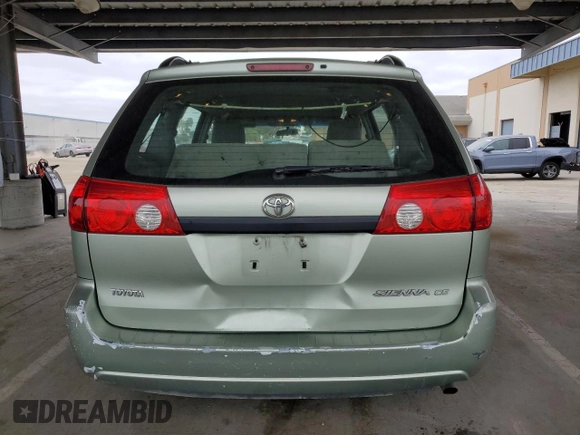 2007 Toyota Sienna CE with VIN 5TDZK23C77S011376, listed as a Copart auction lot 54717295 with 303,637 mi miles and Clean Title. Bid and sale history available at carsss.com. Image 6.