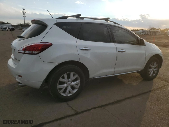 2013 Nissan Murano SL with VIN JN8AZ1MW6DW318243, listed as a Copart auction lot 42705105 with 162,469 mi miles and Salvage Title. Bid and sale history available at carsss.com. Image 3.