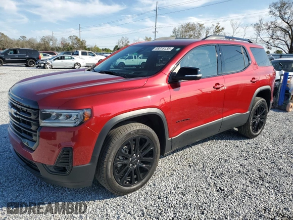 2023 GMC Acadia SLT with VIN 1GKKNML44PZ195823, listed as a Copart auction lot 88815135 with 34,797 mi miles and Salvage Title. Bid and sale history available at DreamBid. Image 1.