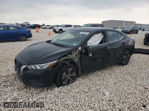 2021 Nissan Sentra SV with VIN 3N1AB8CVXMY321062, listed as a Copart auction lot 55619045 with 41,462 mi miles and Salvage title. Bid and sale history available at DreamBid. Image 1.
