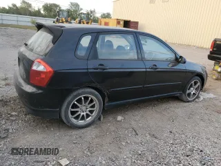 2005 Kia Spectra with VIN KNAFE161255088283, listed as a Copart auction lot 73654744 with 169,947 mi miles and Salvage Title. Bid and sale history available at carsss.com. Image 3.