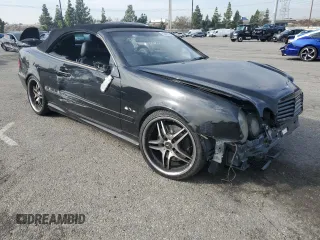 2002 Mercedes-Benz CLK 55 AMG with VIN WDBLK74G62T106105, listed as a Copart auction lot 82887684 with Not Provided miles and Salvage Title. Bid and sale history available at DreamBid. Image 4.