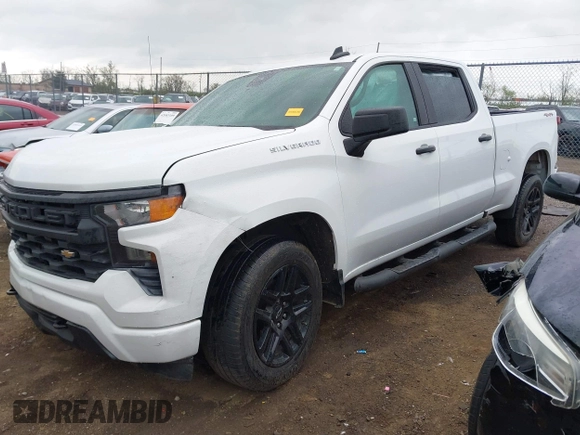 2023 Chevrolet Silverado 1500 Custom with VIN 1GCPDBEK1PZ188073, listed as a IAAI auction lot 42083332 with 75,613 mi miles and . Bid and sale history available at DreamBid. Image 2.