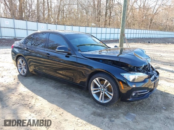 2016 BMW 3 Series 328i with VIN WBA8E9G52GNU28995, listed as a IAAI auction lot 41662201 with 86,381 mi miles. Bid and sale history available at carsss.com. Image 1.