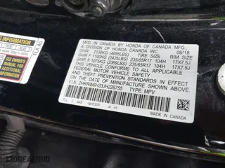 2018 Honda CR-V LX with VIN 2HKRW6H33JH226755, listed as a IAAI auction lot 41952925 with 119,580 mi miles. Bid and sale history available at carsss.com. Image 9.