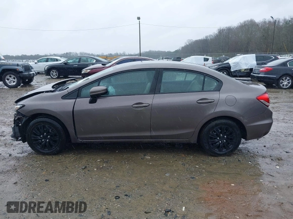 2015 Honda Civic Sedan LX with VIN 19XFB2F56FE257831, listed as a IAAI auction lot 41758512 with 110,863 mi miles. Bid and sale history available at carsss.com. Image 15.