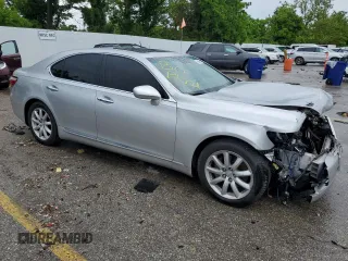 2007 Lexus LS 460 with VIN JTHBL46FX75031383, listed as a Copart auction lot 59386745 with Not provided miles and Salvage title. Bid and sale history available at DreamBid. Image 4.