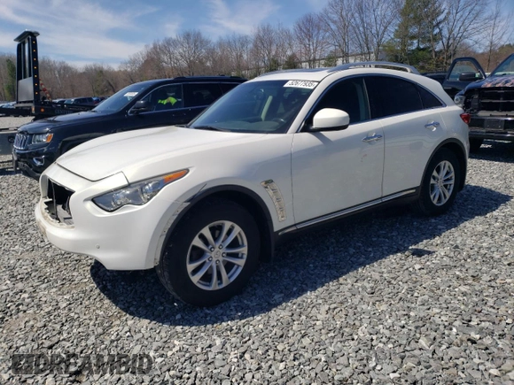 2013 Infiniti FX with VIN JN8CS1MWXDM170705, listed as a Copart auction lot 52677935 with 190,439 mi miles and Clean Title. Bid and sale history available at carsss.com. Image 1.