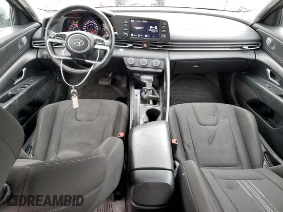 2022 Hyundai Elantra SEL with VIN KMHLM4AG3NU215629, listed as a Copart auction lot 51053045 with 109,687 mi miles and Salvage Title. Bid and sale history available at DreamBid. Image 8.