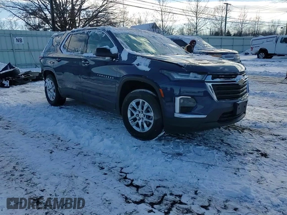 2023 Chevrolet Traverse LS with VIN 1GNEVFKW0PJ121876, listed as a Copart auction lot 43731515 with 24,673 mi miles and Salvage Title. Bid and sale history available at carsss.com. Image 11.