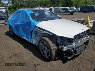 2020 Mercedes-Benz C 300 with VIN 55SWF8EB8LU327882, listed as a Copart auction lot 60080425 with 38,045 mi miles and Salvage title. Bid and sale history available at DreamBid. Image 4.