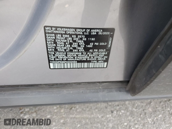 2023 Volkswagen ID.4 Pro with VIN 1V2CMPE88PC032582, listed as a Copart auction lot 48136625 with 21,079 mi miles and Salvage Title. Bid and sale history available at DreamBid. Image 15.